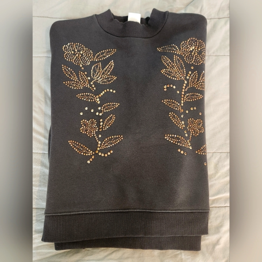 Zara Beaded Sweatshirt